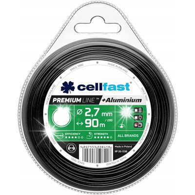 Cellfast Żyłka Tnąca Kosy Podkaszarki 90m X 2,7mm Okrągła Wzmocniona Do Bosch Stihl Cellfast Żyłka Tnąca Kosy Podkaszarki 90m X 2,7mm Okrągła Wzmocniona Do Bosch Stihl