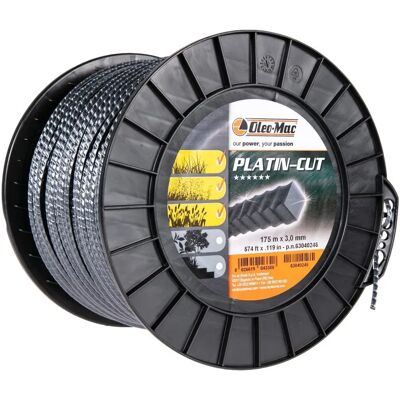Żyłka Tnąca Oleo-Mac Platin-Cut 3mm / 175m. 2-Warstwowa Do Kosy Profil Kwadratowy , Szpula 63040246 - Żyłka Tnąca Oleo-Mac Platin-Cut 3mm / 175m. 2-Warstwowa Do Kosy Profil Kwadratowy , Szpula 63040246 -