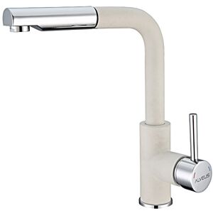 ALVEUS SIROS bateria kuchenna biały 11 + chrom ALVEUS SIROS bateria kuchenna biały 11 + chrom