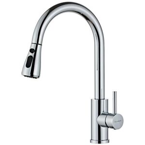 Bezmarkowe Bateria kuchenna stojąca kran WASSERQUELLE z wyciąganą głowicą chromowana Bezmarkowe Bateria kuchenna stojąca kran WASSERQUELLE z wyciąganą głowicą chromowana