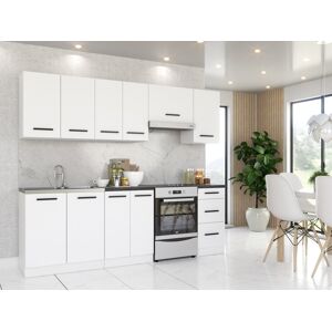 Blanco ® Meble Kuchenne Zestaw Mebli Kuchennych Kuchnia Mango 2,4M Biały Aneks Regał Szafka Blat Blanco ® Meble Kuchenne Zestaw Mebli Kuchennych Kuchnia Mango 2,4M Biały Aneks Regał Szafka Blat