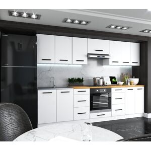 Blanco ® Meble kuchenne Zestaw mebli kuchennych Kuchnia ROYAL 2,8m BIAŁY REGAŁ SZAFKA BLAT Blanco ® Meble kuchenne Zestaw mebli kuchennych Kuchnia ROYAL 2,8m BIAŁY REGAŁ SZAFKA BLAT