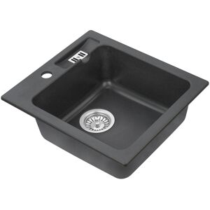 Axis MODERNO ZLEW GRANITOWY MARTHA 20 CZARNY MET 47x43 Axis MODERNO ZLEW GRANITOWY MARTHA 20 CZARNY MET 47x43