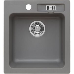 Axis MODERNO ZLEW GRANITOWY MARTHA 20 SZARY MET 47x43 Axis MODERNO ZLEW GRANITOWY MARTHA 20 SZARY MET 47x43