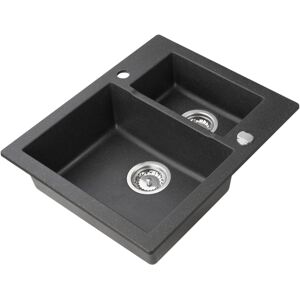 Axis MODERNO ZLEWOZMYWAK GRANITOWY DWUKOMOROWY CZARNY ANNIE 80 W ZESTAWIE Z SYFONEM AUTOMATYCZNYM POP-UP Axis MODERNO ZLEWOZMYWAK GRANITOWY DWUKOMOROWY CZARNY ANNIE 80 W ZESTAWIE Z SYFONEM AUTOMATYCZNYM POP-UP