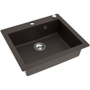 Axis MODERNO ZLEWOZMYWAK GRANITOWY JEDNOKOMOROWY ANNIE 60 DARK CHOCOLATE W ZESTAWIE Z SYFONEM AUTOMATYCZNYM POP-UP Axis MODERNO ZLEWOZMYWAK GRANITOWY JEDNOKOMOROWY ANNIE 60 DARK CHOCOLATE W ZESTAWIE Z SYFONEM AUTOMATYCZNYM POP-UP