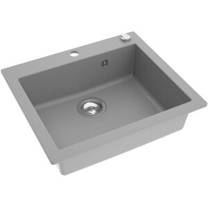 Axis MODERNO ZLEWOZMYWAK GRANITOWY JEDNOKOMOROWY ANNIE 60 SZARY/BETON Z SYFONEM AUTOMATYCZNYM POP-UP W ZESTAWIE Axis MODERNO ZLEWOZMYWAK GRANITOWY JEDNOKOMOROWY ANNIE 60 SZARY/BETON Z SYFONEM AUTOMATYCZNYM POP-UP W ZESTAWIE