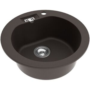 Axis MODERNO ZLEWOZMYWAK JEDNOKOMOROWY 51x51 GRANITOWY BRĄZOWY MARTHA 10 W ZESTAWIE Z SYFONEM MANUALNYM Axis MODERNO ZLEWOZMYWAK JEDNOKOMOROWY 51x51 GRANITOWY BRĄZOWY MARTHA 10 W ZESTAWIE Z SYFONEM MANUALNYM