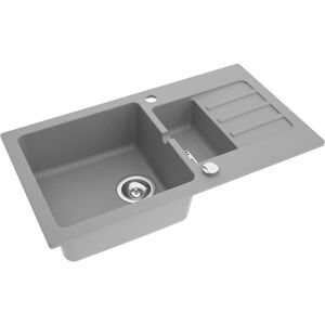Axis MODERNO ZLEWOZMYWAK KUCHENNY PÓŁTORAKOMOROWY 77x43 GRANITOWY SZARY BETON MARTHA 80 SYFON AUTOMATYCZNY W ZESTAWIE Axis MODERNO ZLEWOZMYWAK KUCHENNY PÓŁTORAKOMOROWY 77x43 GRANITOWY SZARY BETON MARTHA 80 SYFON AUTOMATYCZNY W ZESTAWIE