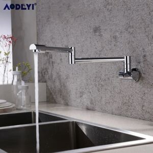 Inny producent Mosiądz ścienny baterie kuchenne Pot Filler krany obrotowe składane ~18165 Inny producent Mosiądz ścienny baterie kuchenne Pot Filler krany obrotowe składane ~18165