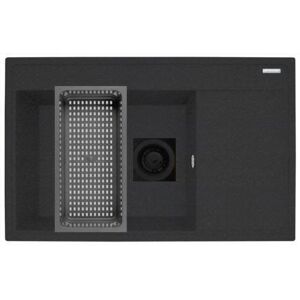 Inny producent PYRAMIS Zlewozmywak 79x50 CAMEA 1B1DL volcano, k.lewa, k.aut, ociekacz - Black Edition 070168402 * Inny producent PYRAMIS Zlewozmywak 79x50 CAMEA 1B1DL volcano, k.lewa, k.aut, ociekacz - Black Edition 070168402 *