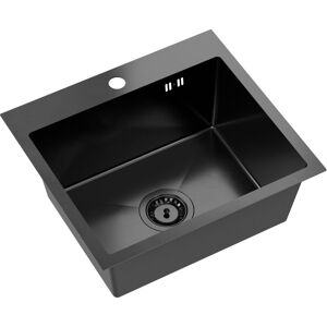 Inny producent Quadron Luke 100 zlewozmywak stalowy 50x45 cm black metal ZH5045PVDBLM Inny producent Quadron Luke 100 zlewozmywak stalowy 50x45 cm black metal ZH5045PVDBLM