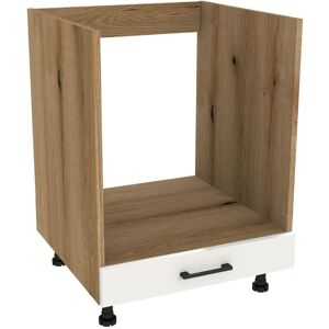 Szafka kuchenna do zabudowy piekarnika verso 60 cm dąb evoke/biały mat - emka meble Szafka kuchenna do zabudowy piekarnika verso 60 cm dąb evoke/biały mat - emka meble