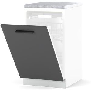 Hurtownia Mebli Szafka Kuchenna Front Do Zabudowy Zmywarki 45cm Blande Biały Szary Mat Hurtownia Mebli Szafka Kuchenna Front Do Zabudowy Zmywarki 45cm Blande Biały Szary Mat