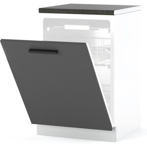 Hurtownia Mebli Szafka Kuchenna Front Do Zabudowy Zmywarki 60cm Blande Biały Szary Mat Hurtownia Mebli Szafka Kuchenna Front Do Zabudowy Zmywarki 60cm Blande Biały Szary Mat