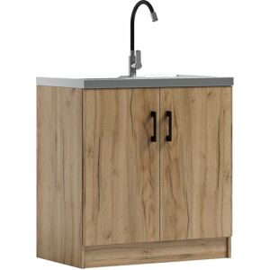 ADK Meble Szafka kuchenna pod zlew KD 80 dąb Craft złoty (W1) ADK Meble Szafka kuchenna pod zlew KD 80 dąb Craft złoty (W1)