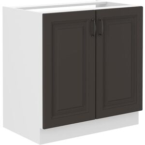 STOLARZ LEMPERT Szafka Kuchenna Stilo Biały Grafit Pod Zlew 80 Cm STOLARZ LEMPERT Szafka Kuchenna Stilo Biały Grafit Pod Zlew 80 Cm