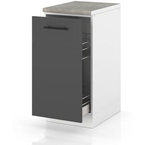 Hurtownia Mebli Szafka Kuchenna Stojąca Z Blatem Szafka Cargo 40cm Spremium Szary Mat Hurtownia Mebli Szafka Kuchenna Stojąca Z Blatem Szafka Cargo 40cm Spremium Szary Mat