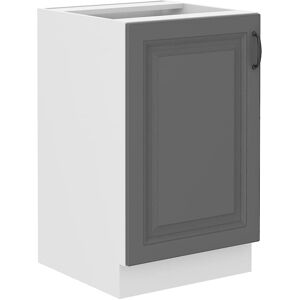 STOLARZ LEMPERT Szafka Kuchenna Szary Biały Stilo 50 Cm Pod Zlew STOLARZ LEMPERT Szafka Kuchenna Szary Biały Stilo 50 Cm Pod Zlew