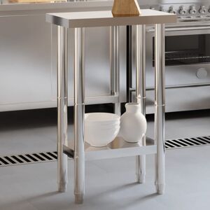 vidaXL Kuchenny stół roboczy, 55x55x85 cm, stal nierdzewna vidaXL Kuchenny stół roboczy, 55x55x85 cm, stal nierdzewna