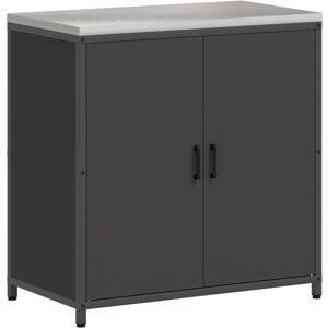 vidaXL Szafka do przechowywania w kuchni Czarny 60 x 50 x 92 cm Stal vidaXL Szafka do przechowywania w kuchni Czarny 60 x 50 x 92 cm Stal