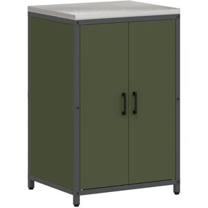 vidaXL Szafka do przechowywania w kuchni Oliwkowy 60 x 50 x 92 cm Stal vidaXL Szafka do przechowywania w kuchni Oliwkowy 60 x 50 x 92 cm Stal