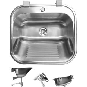 AQUA HEATING X-HOME KOMORA ZLEW GOSPODARCZY STAL NIERDZEWNA SATYNOWA MATOWA SZCZOTKOWANA 65 x 50 x 21cm Z OTWOREM Z PÓŁKĄ AQUA HEATING X-HOME KOMORA ZLEW GOSPODARCZY STAL NIERDZEWNA SATYNOWA MATOWA SZCZOTKOWANA 65 x 50 x 21cm Z OTWOREM Z PÓŁKĄ