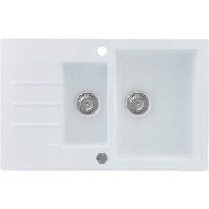Zlew granitowy KERNAU KGSA 6079 1,5B1D PURE WHITE Zlew granitowy KERNAU KGSA 6079 1,5B1D PURE WHITE