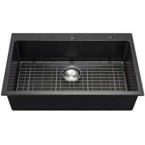 ZLEW KUCHENNY GRANITOWY VEVOR 838X559X222 MM CZARNY NATYNKOWY PREMIUM ZLEW KUCHENNY GRANITOWY VEVOR 838X559X222 MM CZARNY NATYNKOWY PREMIUM