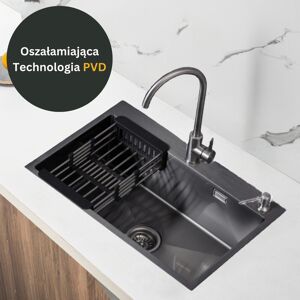 Other Zlew Stalowy Jednokomorowy GRAFIT PVD 68x45 cm od Velazo. Other Zlew Stalowy Jednokomorowy GRAFIT PVD 68x45 cm od Velazo.