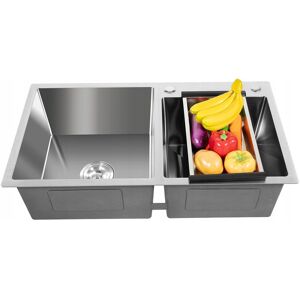 Inny producent Zlewozmywak dwukomorowy sink stal Inox Inny producent Zlewozmywak dwukomorowy sink stal Inox