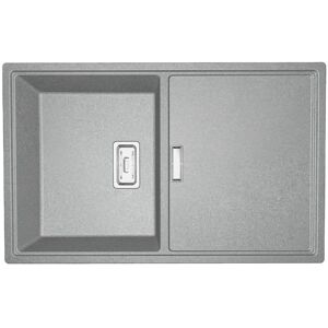 KUCHINOX Zlewozmywak Granitowy 1 komorowy z ociekaczem 50x80cm z syfonem Szary TONGA Laveo KUCHINOX Zlewozmywak Granitowy 1 komorowy z ociekaczem 50x80cm z syfonem Szary TONGA Laveo