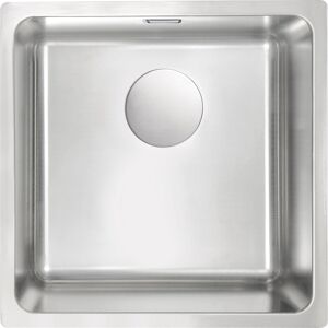 Zlewozmywak stalowy 1-komorowy 44 cm, bez ociekacza Deante EGERIA ZPE 010B satyna Zlewozmywak stalowy 1-komorowy 44 cm, bez ociekacza Deante EGERIA ZPE 010B satyna