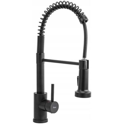 BATERIA KUCHENNA CZARNA ELASTYCZNA REA COLIN BLACK WYCIĄGANA WYLEWKA 42,5cm BATERIA KUCHENNA CZARNA ELASTYCZNA REA COLIN BLACK WYCIĄGANA WYLEWKA 42,5cm