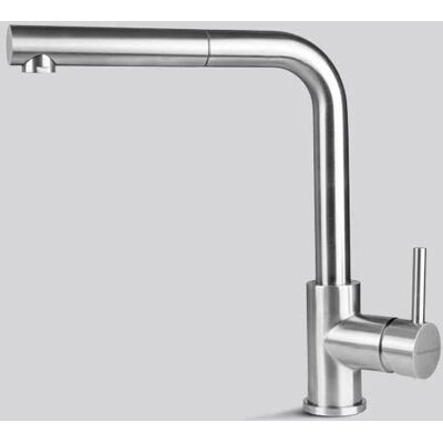 Bateria kuchenna Falmec Pure Steel Corner Inox, z wyciąganą wylewką Bateria kuchenna Falmec Pure Steel Corner Inox, z wyciąganą wylewką