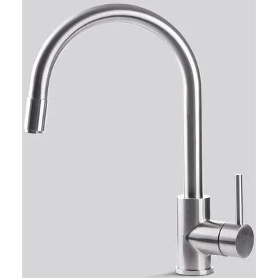 Bateria kuchenna Falmec Pure Steel Round Inox, z wyciąganą wylewką Bateria kuchenna Falmec Pure Steel Round Inox, z wyciąganą wylewką