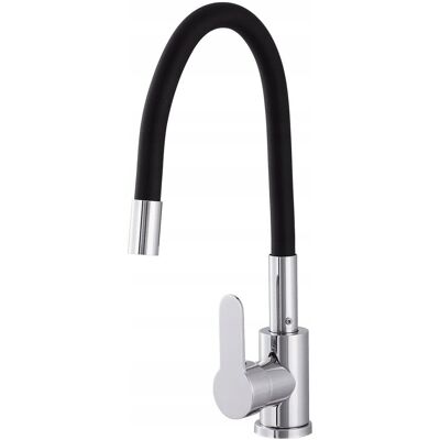 Bateria Kuchenna Kernau Kwt 29.1 Elastic Black Czarny Srebrny Kran Kuchenny Bateria Kuchenna Kernau Kwt 29.1 Elastic Black Czarny Srebrny Kran Kuchenny