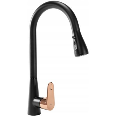 BATERIA KUCHENNA REA MILD CZARNA ROSE GOLD ZŁOTA RUCHOMA WYLEWKA 3w1 BATERIA KUCHENNA REA MILD CZARNA ROSE GOLD ZŁOTA RUCHOMA WYLEWKA 3w1