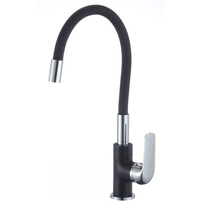 Materiauxbrico.com - Grifo monomando lavabo flex negro - Kran Materiauxbrico.com - Grifo monomando lavabo flex negro - Kran
