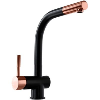Bateria kuchenna stojąca Globalo Lobio Black/Copper Ring czarny Bateria kuchenna stojąca Globalo Lobio Black/Copper Ring czarny