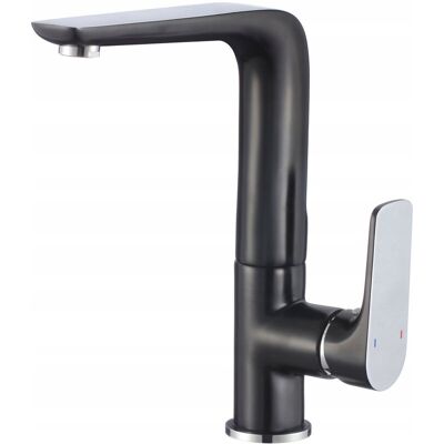 Hydroland Bateria kuchenna stojąca Senja czarna, chrom Hydroland Bateria kuchenna stojąca Senja czarna, chrom