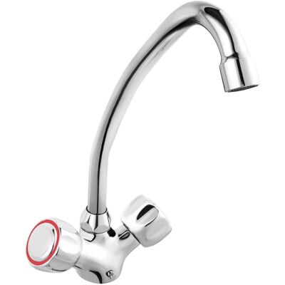 Ferro Bateria zlew STANDARD stojąca chrom LUX Ferro Bateria zlew STANDARD stojąca chrom LUX