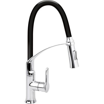 Bateria Zlewozmywakowa Z Elastyczną Wylewką Flexible 2-Black Fala 75675 Bateria Zlewozmywakowa Z Elastyczną Wylewką Flexible 2-Black Fala 75675