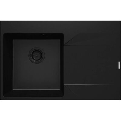 Deante Zlewozmywak granitowy 1-komorowy Evora czarna nero ZQJ_N11P Deante Zlewozmywak granitowy 1-komorowy Evora czarna nero ZQJ_N11P