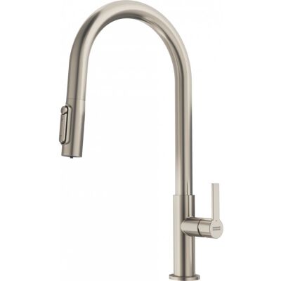 Franke - Bateria kuchenna do wody filtrowanej Maris Slim Clear Water J pull-out Stal optyczna Franke - Bateria kuchenna do wody filtrowanej Maris Slim Clear Water J pull-out Stal optyczna