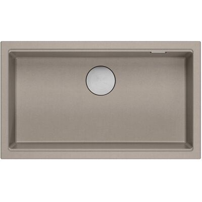 Unique LOGAN 110 GraniteQ zlewozmywak soft taupe 76x44x23,5 cm 1-komorowy podwieszany z syfonem manualnym stal szlachetna Unique LOGAN 110 GraniteQ zlewozmywak soft taupe 76x44x23,5 cm 1-komorowy podwieszany z syfonem manualnym stal szlachetna