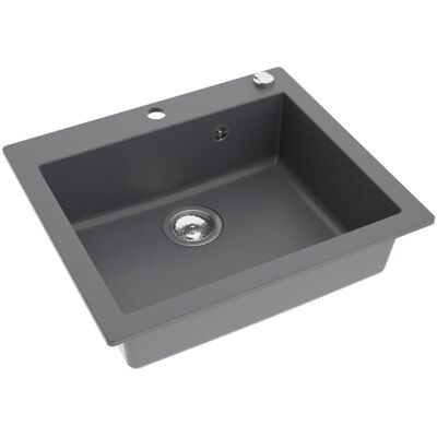 Axis MODERNO ZLEWOZMYWAK GRANITOWY JEDNOKOMOROWY ANNIE 60 MOONLIGHT GREY W ZESTAWIE Z SYFONEM AUTOMATYCZNYM POP-UP Axis MODERNO ZLEWOZMYWAK GRANITOWY JEDNOKOMOROWY ANNIE 60 MOONLIGHT GREY W ZESTAWIE Z SYFONEM AUTOMATYCZNYM POP-UP