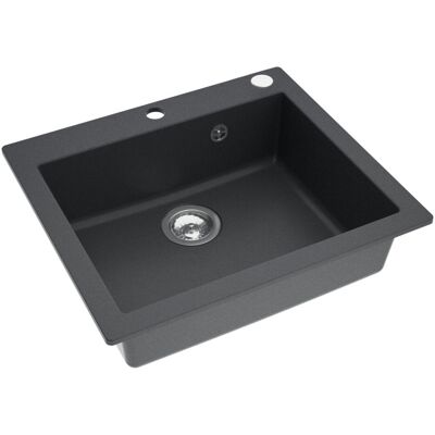 Axis MODERNO ZLEWOZMYWAK GRANITOWY JEDNOKOMOROWY ANNIE 60 W KOLORZE NIGHT GLOW Z SYFONEM MANUALNYM W ZESTAWIE Axis MODERNO ZLEWOZMYWAK GRANITOWY JEDNOKOMOROWY ANNIE 60 W KOLORZE NIGHT GLOW Z SYFONEM MANUALNYM W ZESTAWIE