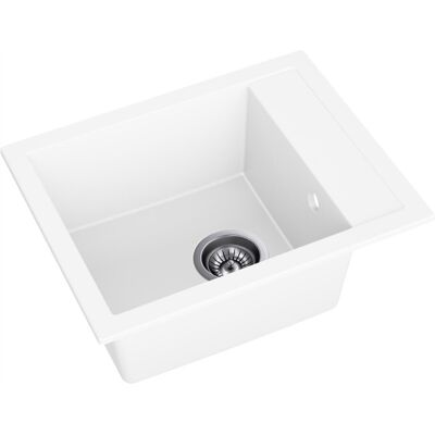 Axis MODERNO ZLEWOZMYWAK KUCHENNY JEDNOKOMOROWY GRANITOWY BIAŁY PICCOLO 50x40 W ZESTAWIE Z SYFONEM MANUALNYM Axis MODERNO ZLEWOZMYWAK KUCHENNY JEDNOKOMOROWY GRANITOWY BIAŁY PICCOLO 50x40 W ZESTAWIE Z SYFONEM MANUALNYM