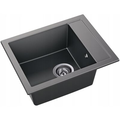 Axis MODERNO ZLEWOZMYWAK KUCHENNY JEDNOKOMOROWY GRANITOWY SZARY MOONLIGHT GREY PICCOLO 50x40 W ZESTAWIE Z SYFONEM MANUALNYM Axis MODERNO ZLEWOZMYWAK KUCHENNY JEDNOKOMOROWY GRANITOWY SZARY MOONLIGHT GREY PICCOLO 50x40 W ZESTAWIE Z SYFONEM MANUALNYM